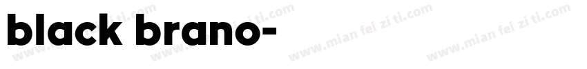 black brano字体转换